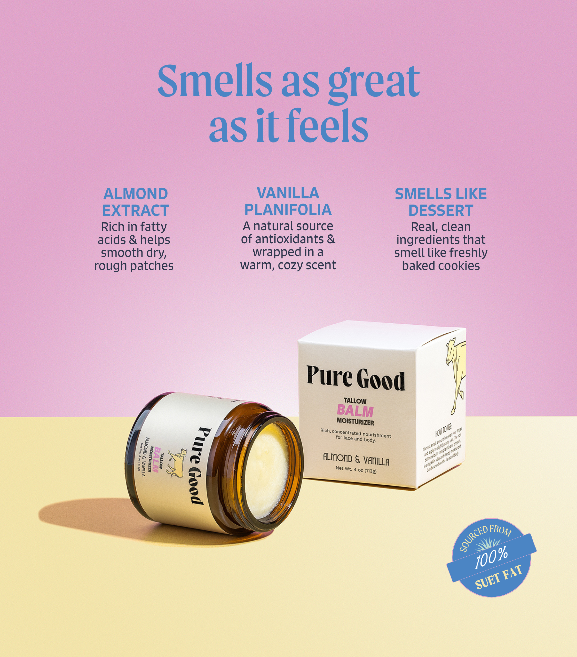 Almond & Vanilla · Tallow Balm